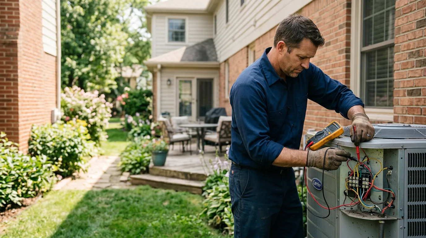 HVAC technician working near Riverton, WV